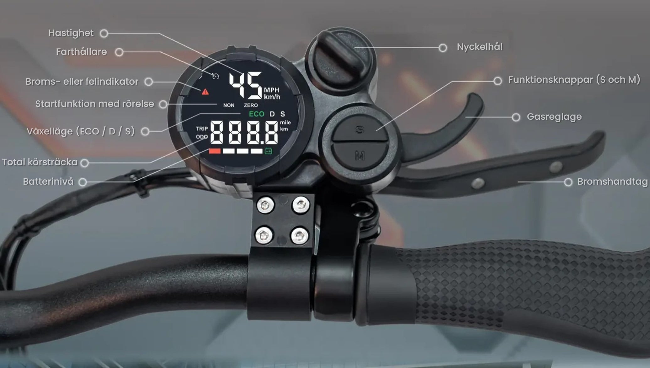 KuKirin M4 Max Elscooter 2025 - Tophastighet 45km/h - Räckvid 65km - 800W